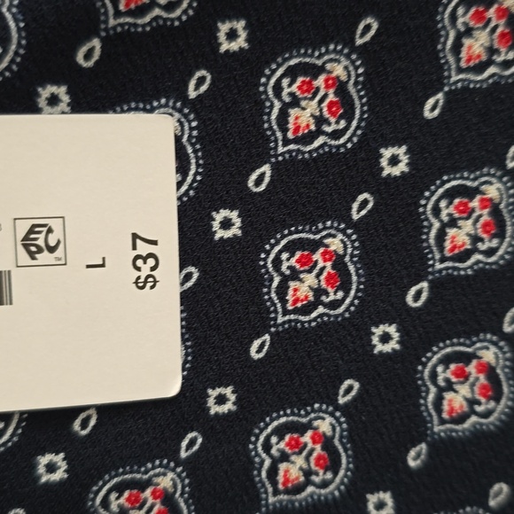 LIZ CLAIBORNE BRAND WOMEN'S SLEEVELESS NAVY SUMMER TOP SIZE LARGE - Picture 5 of 10